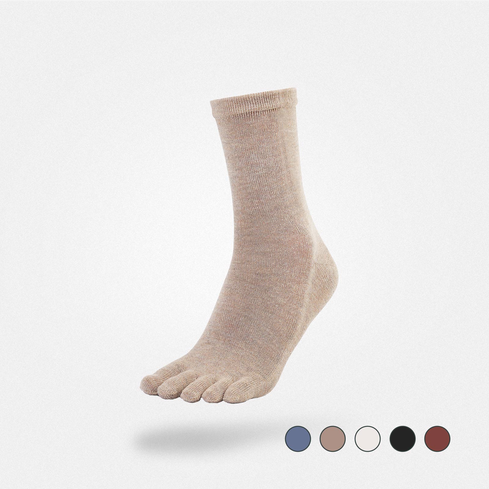 Breathable Seamless Toe Socks - 5-Pair Pack