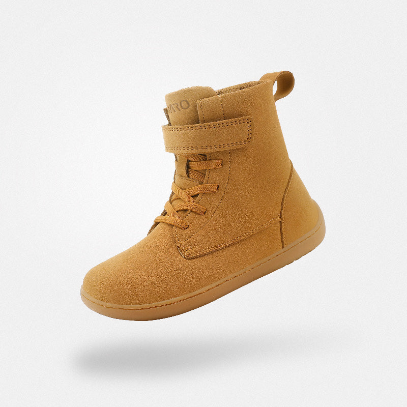 Kids' High Top Winter Barefoot Shoes - YKK Zip & Fleece Lined