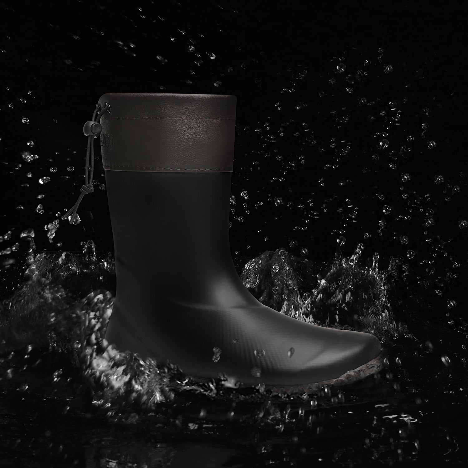 Brisk Foldable Barefoot Rain Boots - Wide Toe Box & PVC-Free