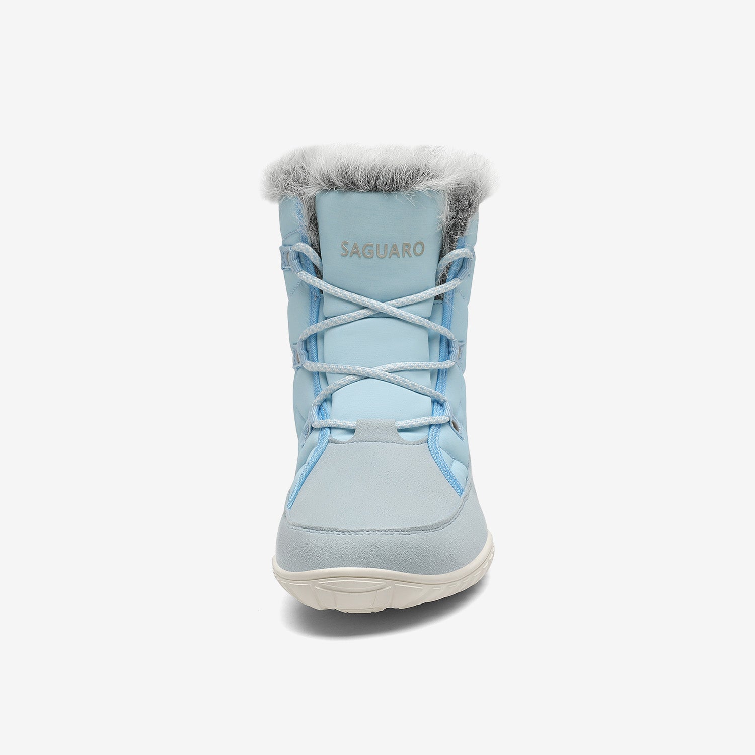 Rise I Waterproof Suede Winter Barefoot Boots with Faux Fur Collar