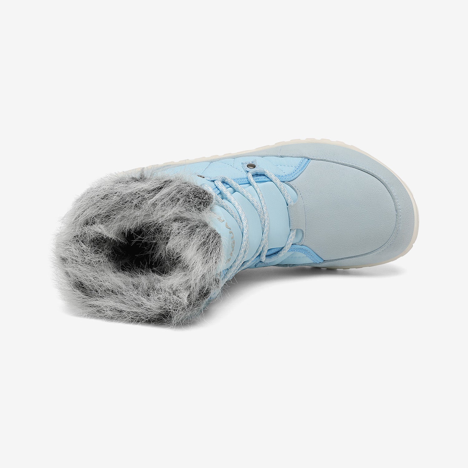 Rise I Waterproof Suede Winter Barefoot Boots with Faux Fur Collar