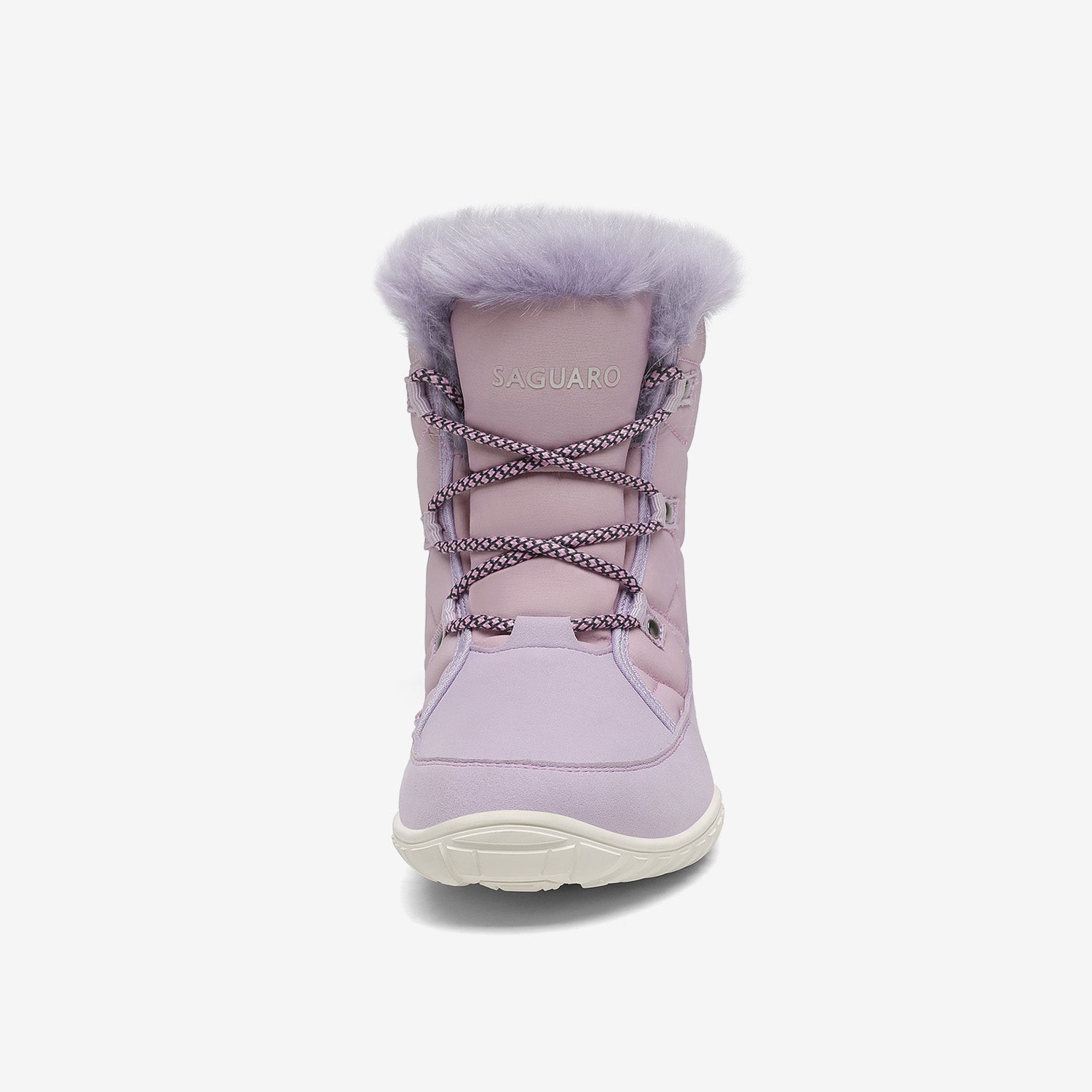 Rise I Waterproof Suede Winter Barefoot Boots with Faux Fur Collar