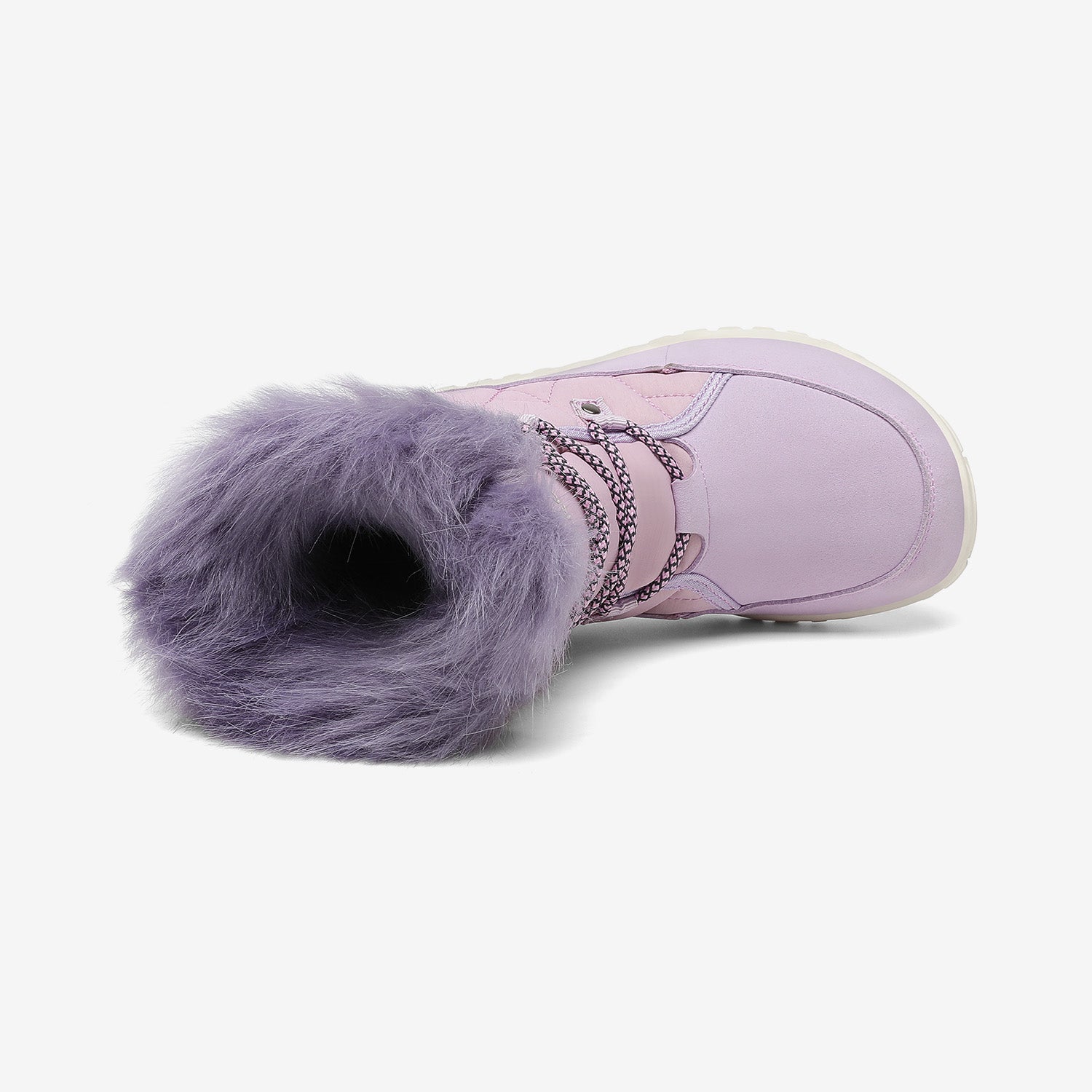 Rise I Waterproof Suede Winter Barefoot Boots with Faux Fur Collar
