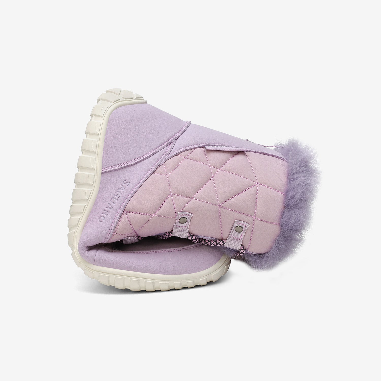 Rise I Waterproof Suede Winter Barefoot Boots with Faux Fur Collar