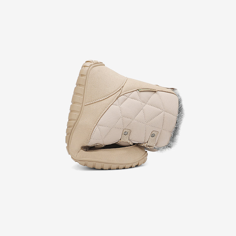 Rise I Waterproof Suede Winter Barefoot Boots with Faux Fur Collar