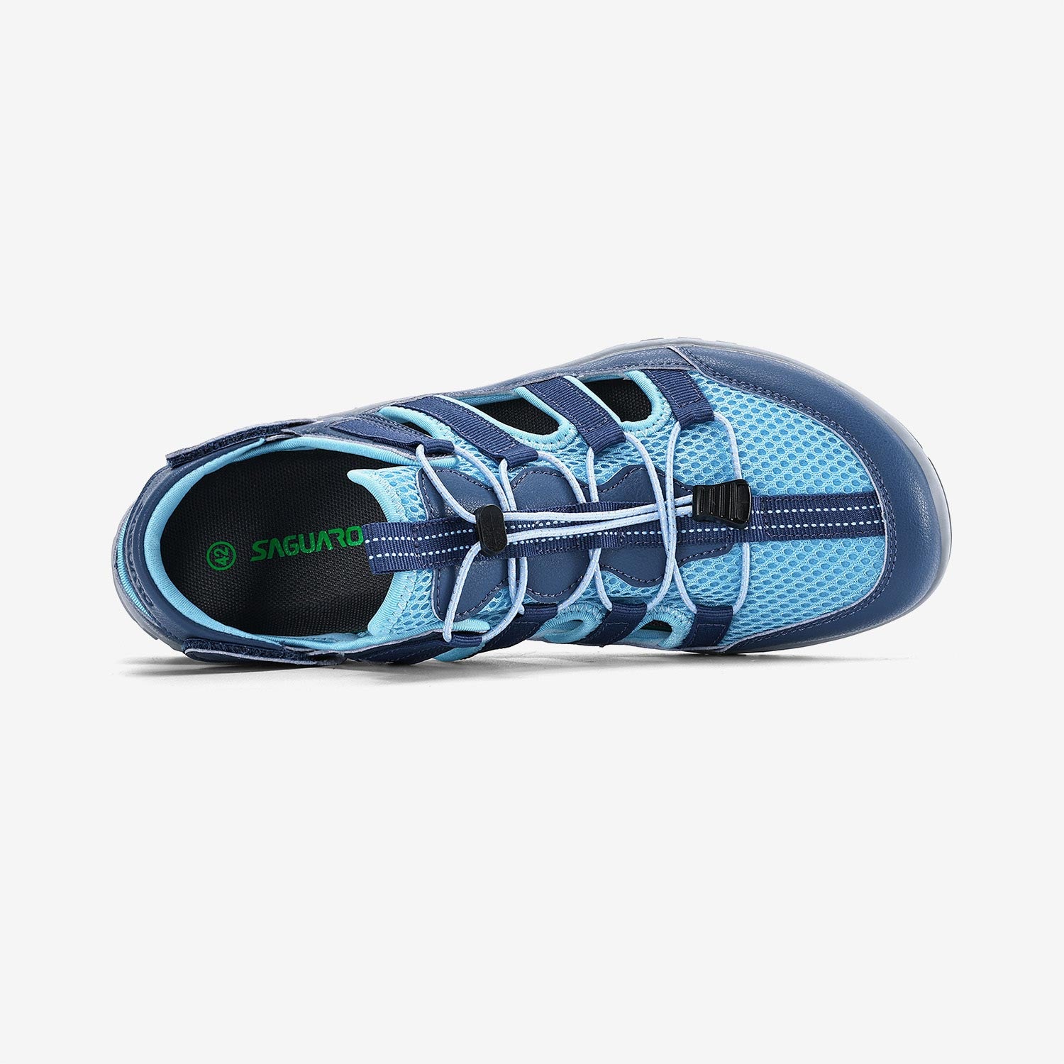 Breeze III Barefoot Shoes - Breathable Blue Mesh & Velcro Strap