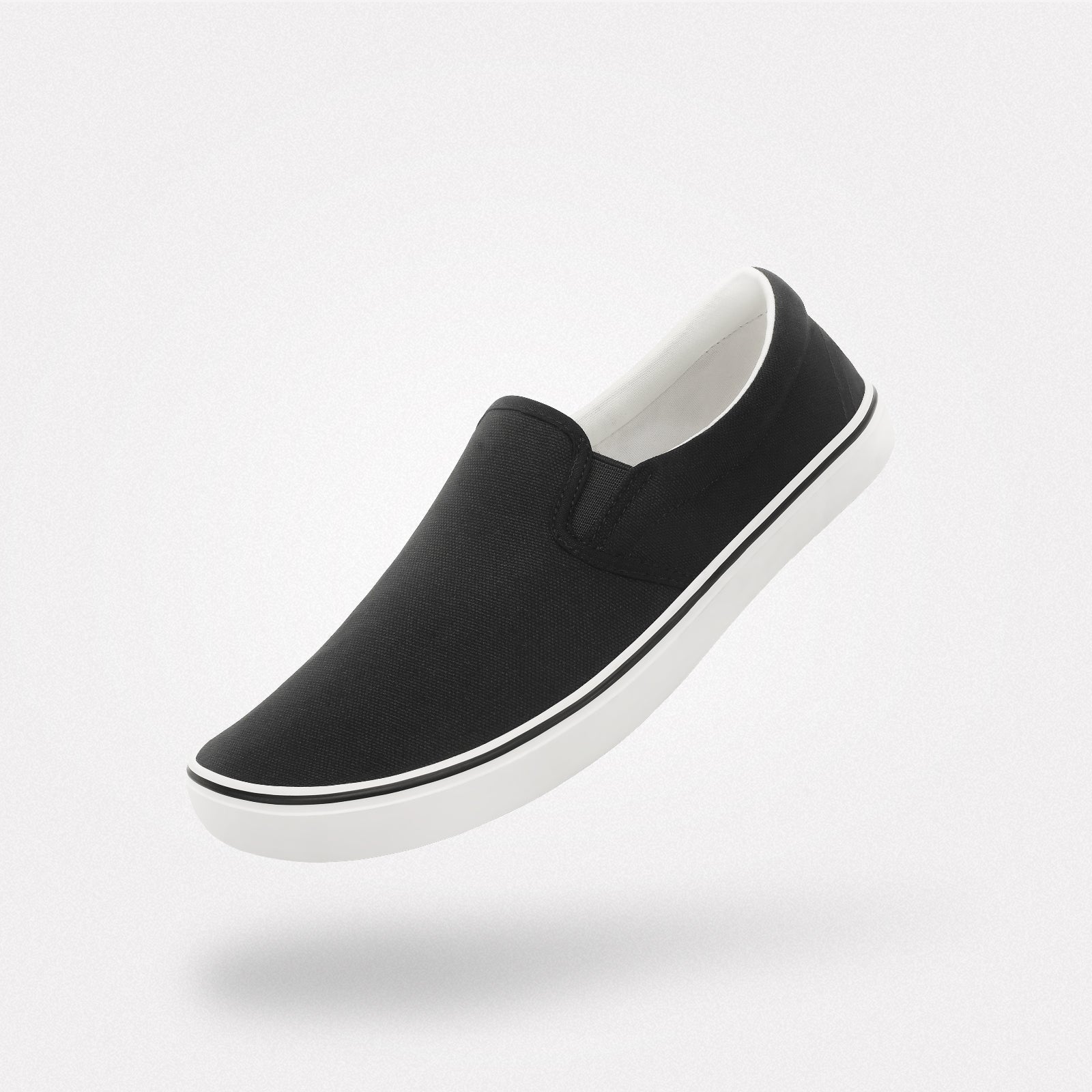 Relax VI Barefoot Shoes - Black Canvas Slip-On for Everyday Comfort