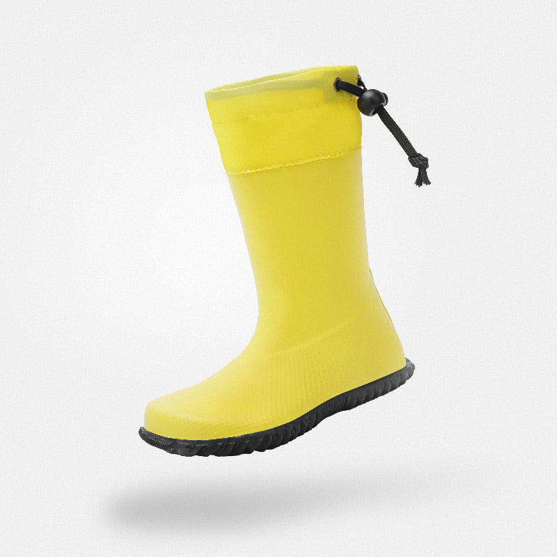 Kids' Barefoot Rain Boots - Wide Toe Box, PVC-Free & Foldable