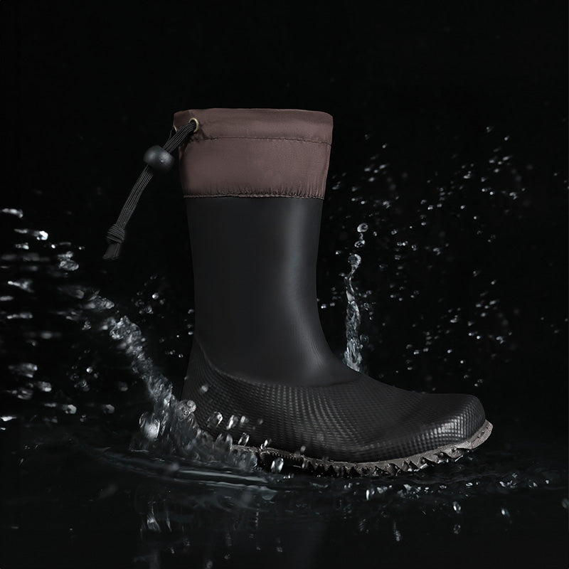 Kids' Barefoot Rain Boots - Wide Toe Box, PVC-Free & Foldable