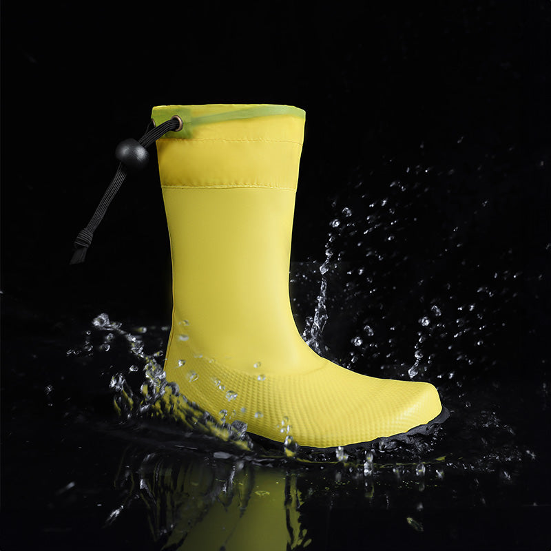 Kids' Barefoot Rain Boots - Wide Toe Box, PVC-Free & Foldable
