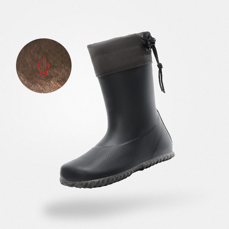 Kids' Barefoot Rain Boots - Wide Toe Box, PVC-Free & Foldable