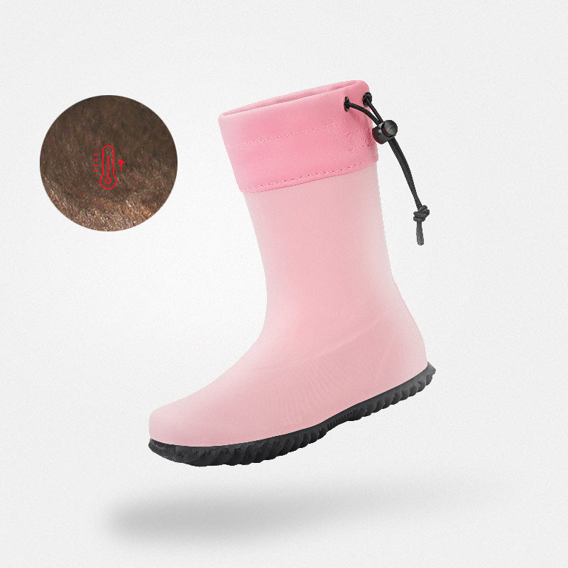 Kids' Barefoot Rain Boots - Wide Toe Box, PVC-Free & Foldable