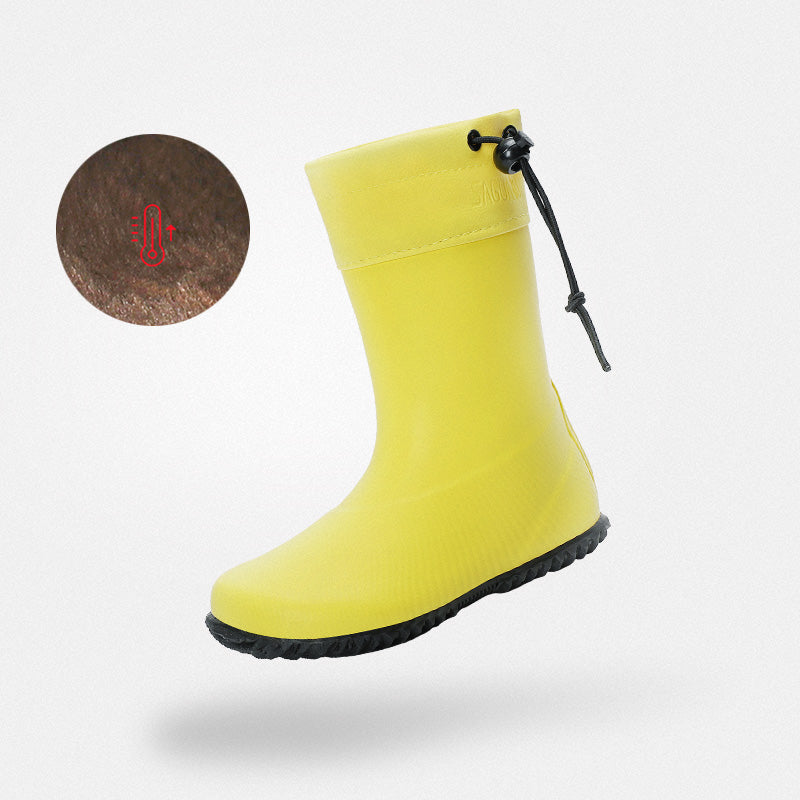 Kids' Barefoot Rain Boots - Wide Toe Box, PVC-Free & Foldable