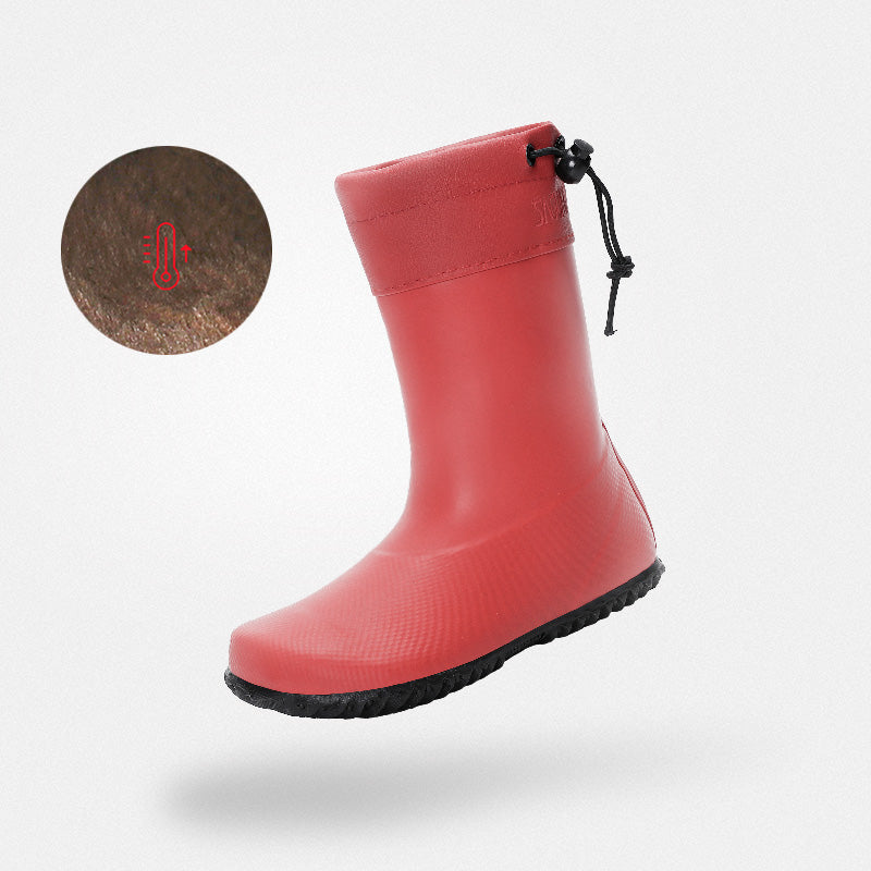 Kids' Barefoot Rain Boots - Wide Toe Box, PVC-Free & Foldable